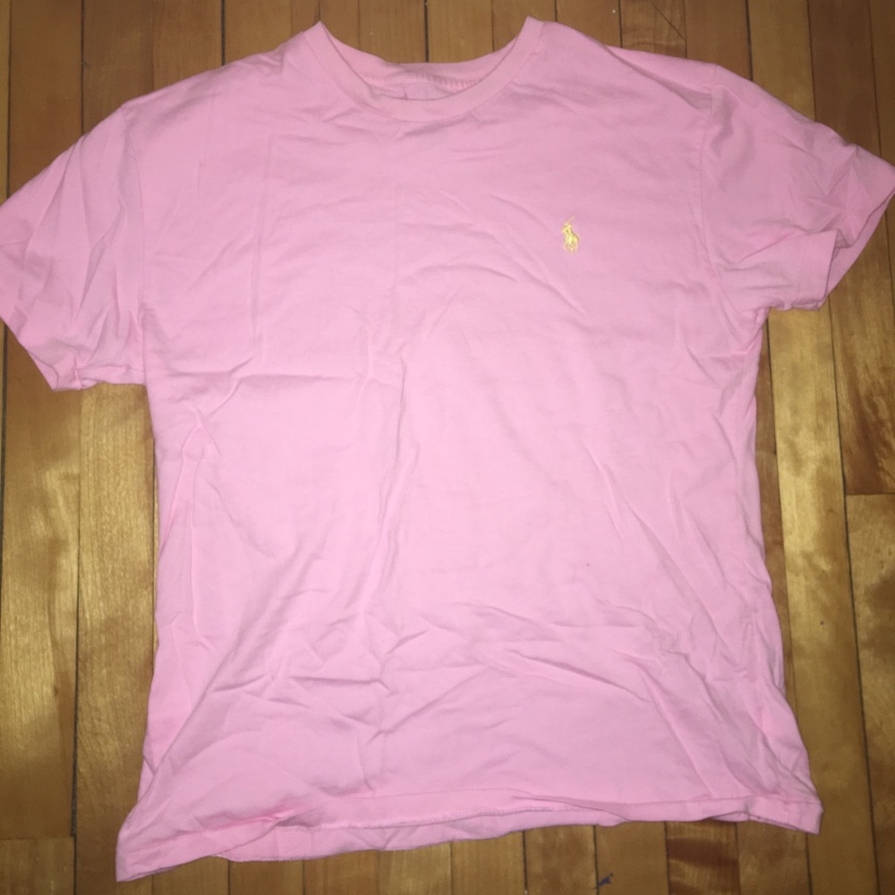 pink polo top